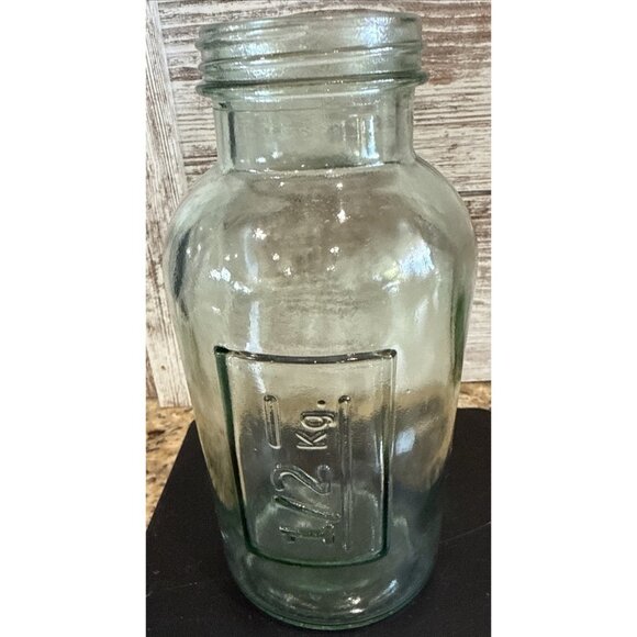 1/2 Kg Light Green Bottle Vintage 6.5” - Picture 9 of 9